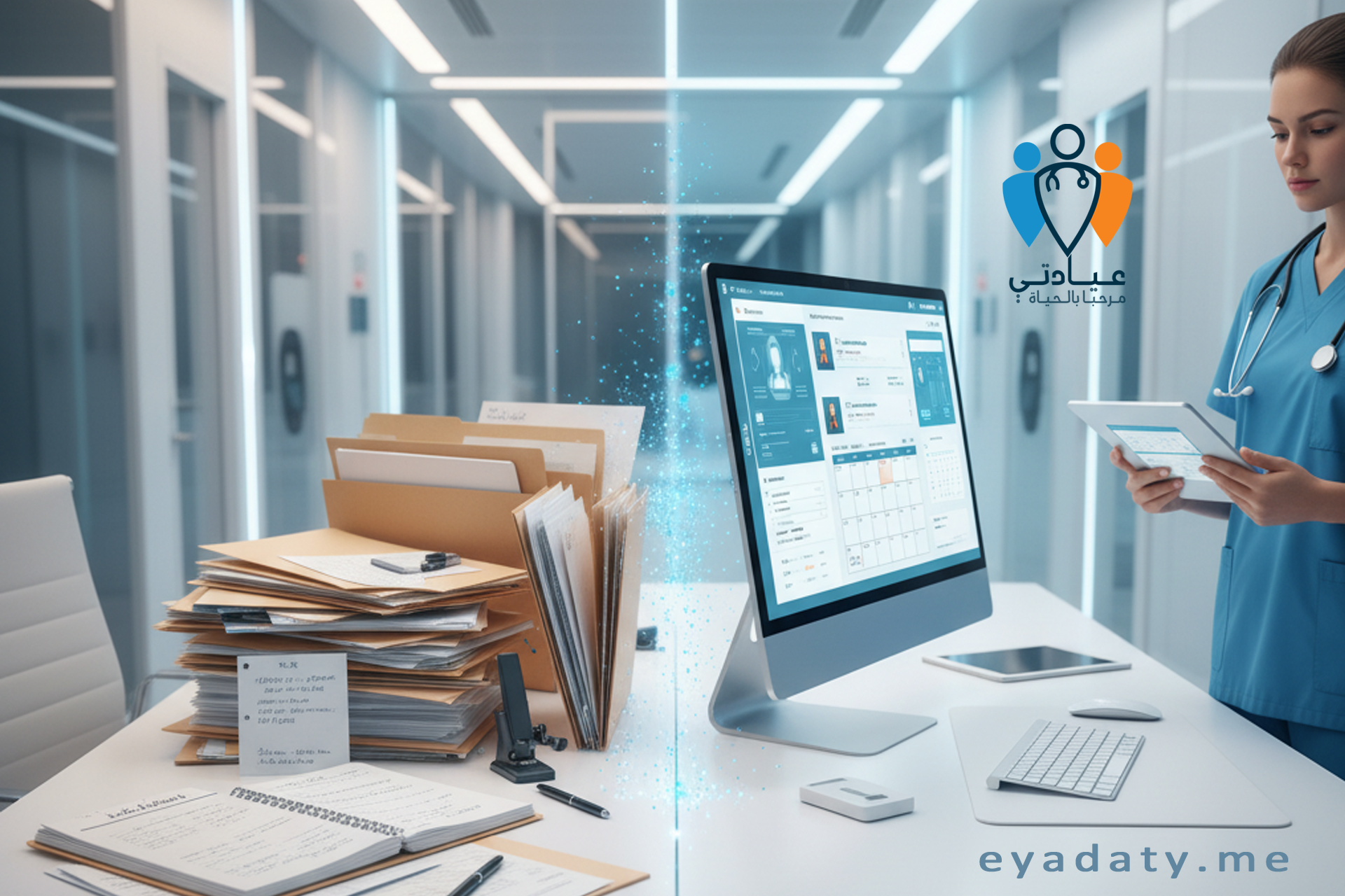 التحول الرقمي في إدارة العيادات: من الفوضى إلى التنظيم الذكي